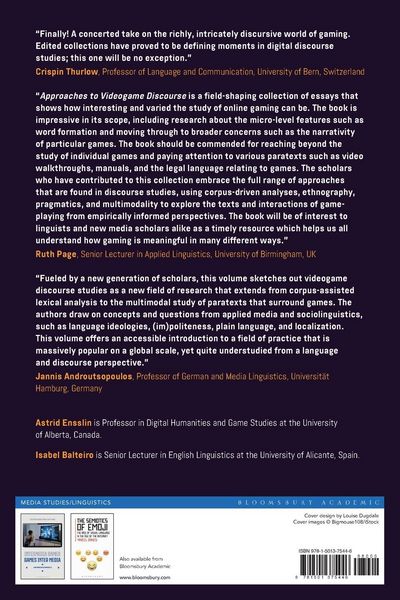 Produktbild: Approaches to Videogame Discourse