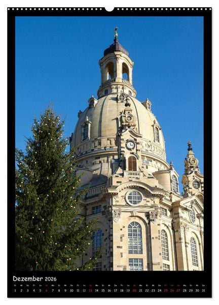 Produktbild: Frauenkirche Dresden (hochwertiger Premium Wandkalender 2026 DIN A2 hoch), Kunstdruck in Hochglanz