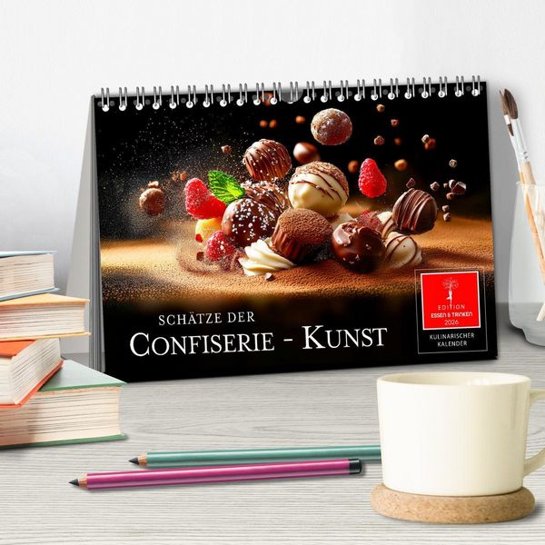 Produktbild: Sch&auml;tze der Confiserie Kunst (Tischkalender 2026 DIN A5 quer), CALVENDO Monatskalender