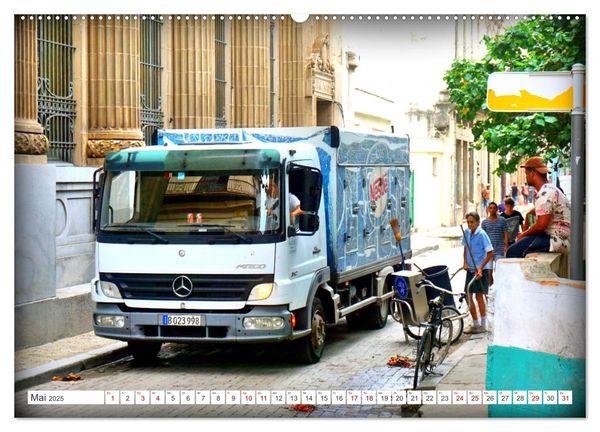 Produktbild: Stern-Mobile - Nutzfahrzeuge von Mercedes-Benz auf Kuba (Wandkalender 2025 DIN A2 quer), CALVENDO Monatskalender