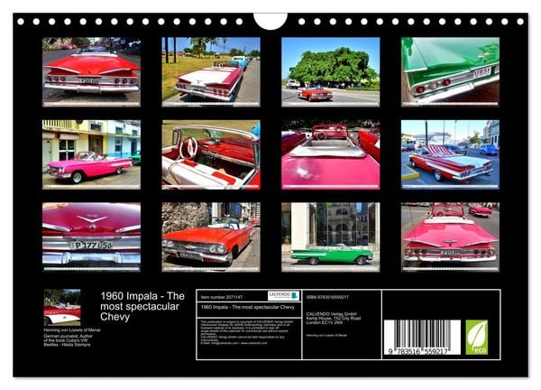 Produktbild: 1960 Impala - The most spectacular Chevy (Wall Calendar 2026 DIN A4 landscape), CALVENDO 12 Month Wall Calendar