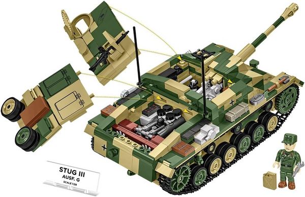 Produktbild: COBI Historical Collection 2676 - STUG III Ausf G, WWII, Bausatz 1:28, 955+1 Klemmbausteine