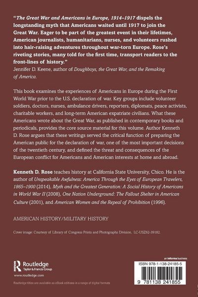 Produktbild: The Great War and Americans in Europe, 1914-1917