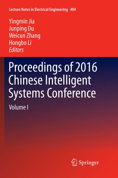 Produktbild: Proceedings of 2016 Chinese Intelligent Systems Conference