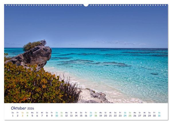 Produktbild: Bahamas-Eleuthera unterwegs am Lighthouse Beach (Wandkalender 2026 DIN A2 quer), CALVENDO Monatskalender
