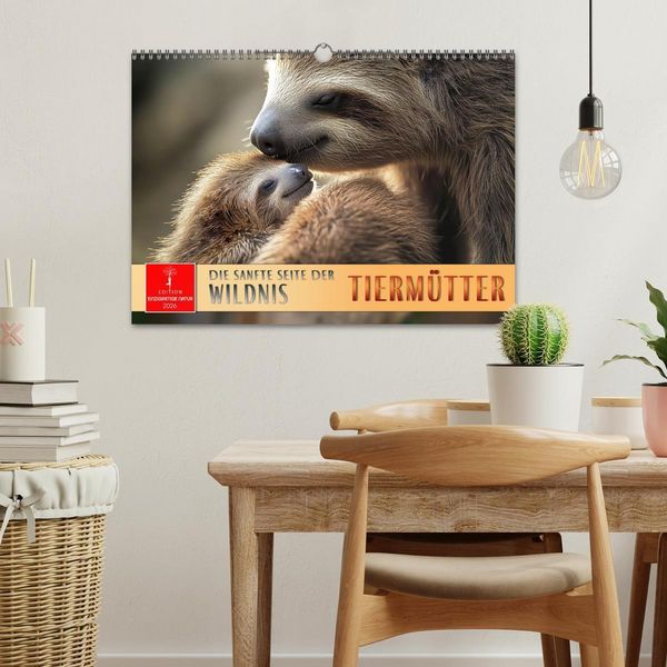 Produktbild: Tierm&uuml;tter - die sanfte Seite der Wildnis (Wandkalender 2026 DIN A3 quer), CALVENDO Monatskalender