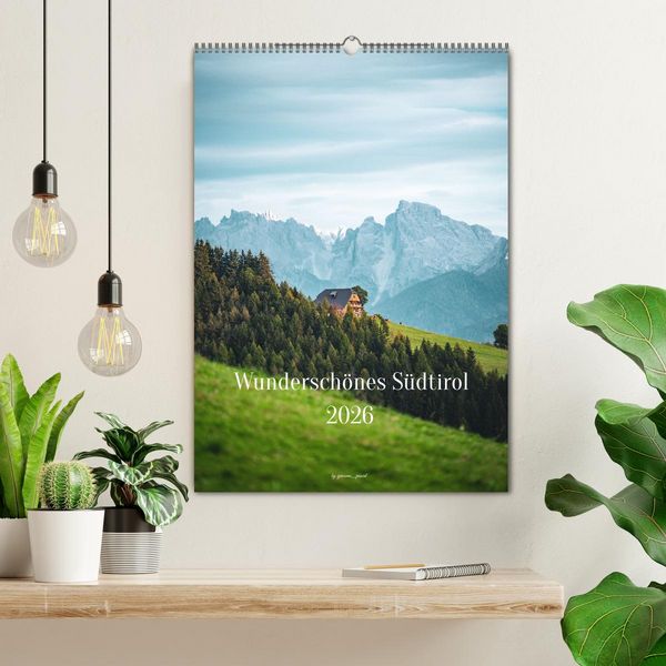 Produktbild: Wundersch&ouml;nes S&uuml;dtirol 2026 (Wandkalender 2026 DIN A2 hoch), CALVENDO Monatskalender
