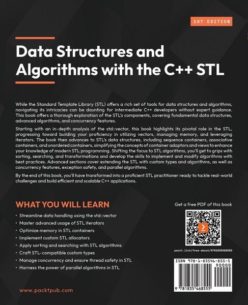 Produktbild: Data Structures and Algorithms with the C++ STL