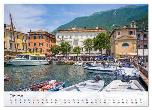 Produktbild: Malcesine - Am Ostufer des Gardasees (hochwertiger Premium Wandkalender 2026 DIN A2 quer), Kunstdruck in Hochglanz