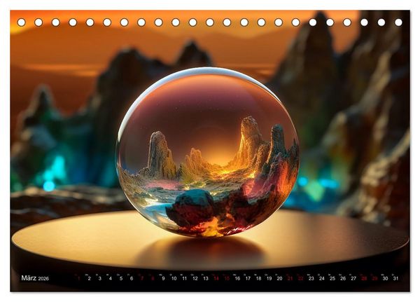 Produktbild: Schneekugel war gestern (Tischkalender 2026 DIN A5 quer), CALVENDO Monatskalender