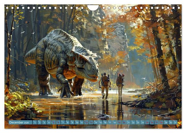 Produktbild: Dinosaur Legends (Wall Calendar 2026 DIN A4 landscape), CALVENDO 12 Month Wall Calendar
