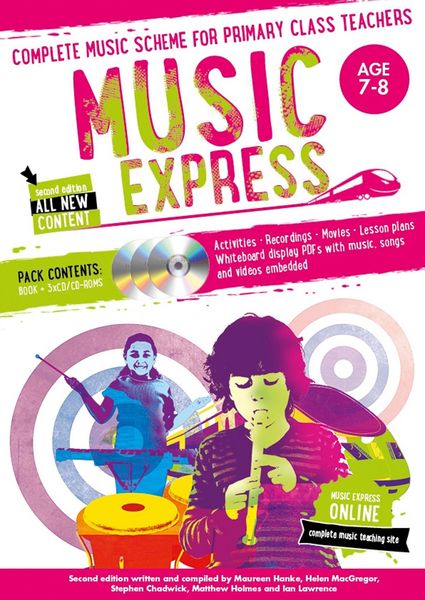Produktbild: Music Express: Age 7-8 (Book + 3cds + DVD-Rom)