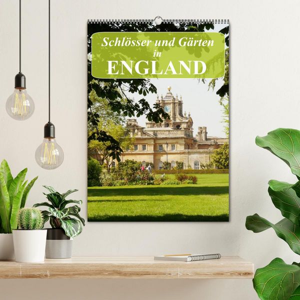 Produktbild: Schl&ouml;sser und G&auml;rten in England (Wandkalender 2026 DIN A2 hoch), CALVENDO Monatskalender