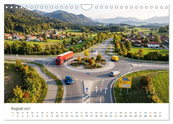 Produktbild: Roundabouts - Kreisverkehre (Wandkalender 2027 DIN A4 quer), CALVENDO Monatskalender
