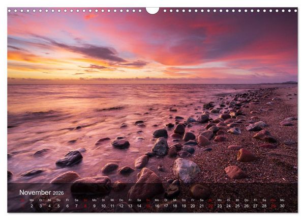 Produktbild: 2026 - wundervolle Lichtstimmungen an Nord- und Ostsee (Wandkalender 2026 DIN A3 quer), CALVENDO Monatskalender