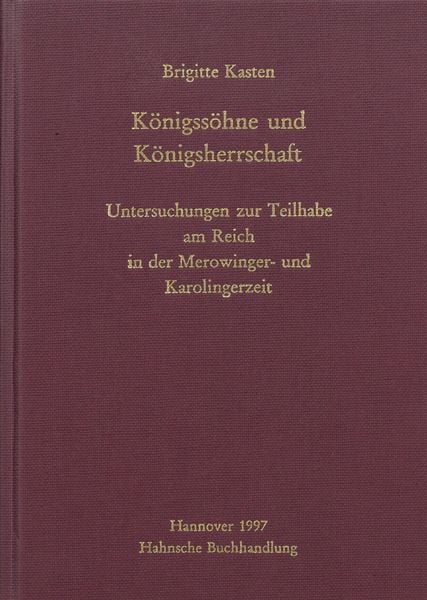 Produktbild: Königssöhne und Königsherrschaft