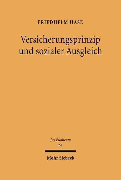 Produktbild: Versicherungsprinzip und sozialer Ausgleich