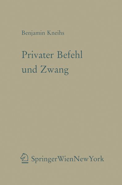 Produktbild: Privater Befehl und Zwang