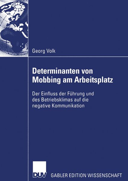 Produktbild: Determinanten von Mobbing am Arbeitsplatz