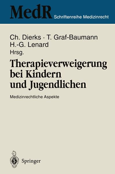 Produktbild: Therapieverweigerung bei Kindern und Jugendlichen