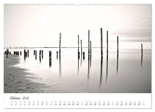 Produktbild: Meeresbilder - Nordsee-Impressionen (hochwertiger Premium Wandkalender 2026 DIN A2 quer), Kunstdruck in Hochglanz