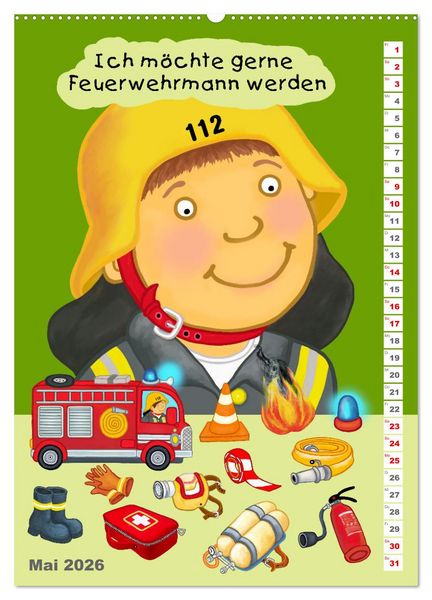 Produktbild: Mein Wunschberuf (hochwertiger Premium Wandkalender 2026 DIN A2 hoch), Kunstdruck in Hochglanz