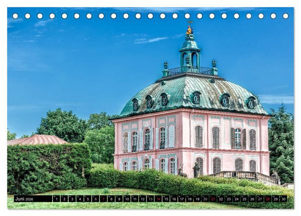 Produktbild: Sachsens Schl&ouml;sser (Tischkalender 2026 DIN A5 quer), CALVENDO Monatskalender