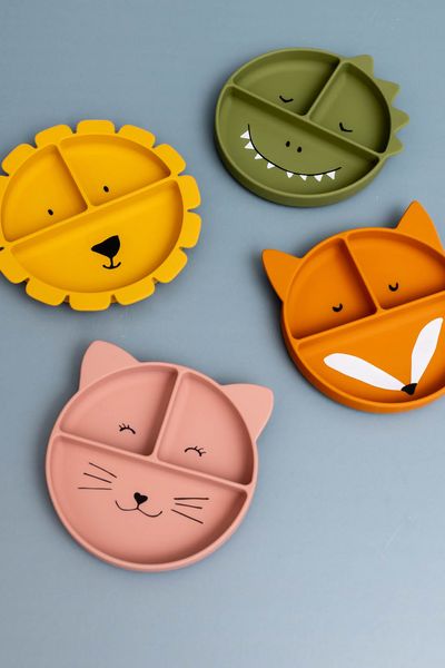 Produktbild: Silikon-Esslernteller mit Saugnapf - Mrs. Cat