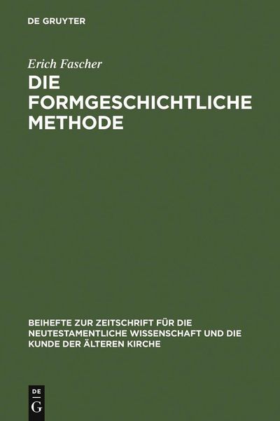 Produktbild: Die formgeschichtliche Methode