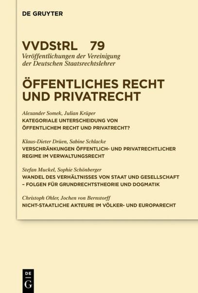 Produktbild: &Ouml;ffentliches Recht und Privatrecht