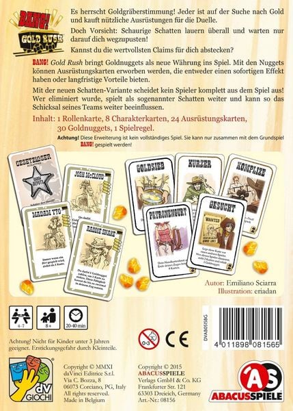 Produktbild: BANG! Gold Rush Erweiterung
