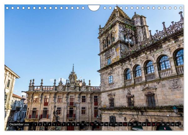 Produktbild: Santiago de Compostela - Ziel einer Pilgerreise (Wandkalender 2026 DIN A4 quer), CALVENDO Monatskalender