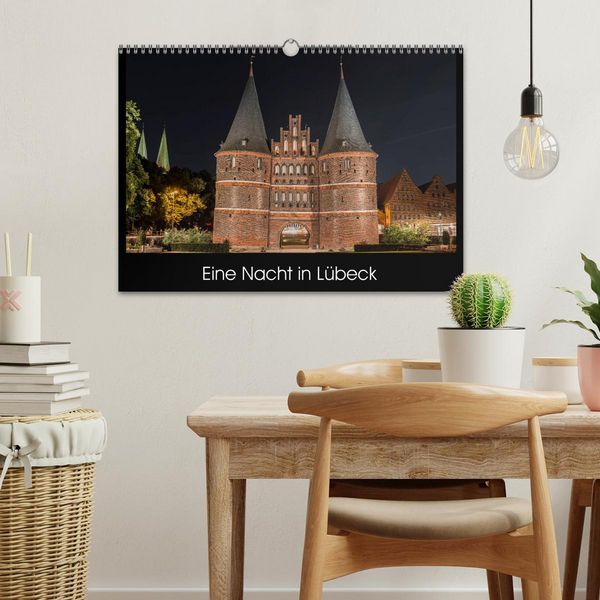 Produktbild: Eine Nacht in L&uuml;beck (Wandkalender 2026 DIN A3 quer), CALVENDO Monatskalender