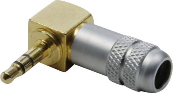 BKL Electronic 1103084 Klinken-Steckverbinder 3.5 mm Stecker, gewinkelt Polzahl: 3 Stereo Gold 1 St.