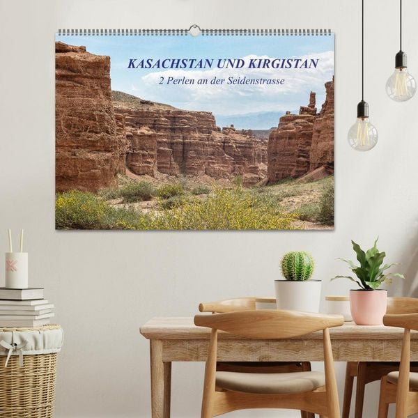 Produktbild: Kasachstan und Kirgistan (Wandkalender 2026 DIN A2 quer), CALVENDO Monatskalender
