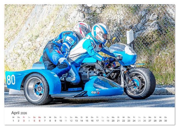 Produktbild: Motorradgespanne am Jochpass (Wandkalender 2026 DIN A2 quer), CALVENDO Monatskalender