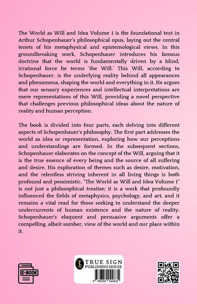 Produktbild: The World As Will And Idea Volume - 1