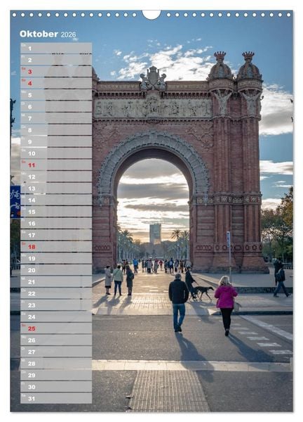 Produktbild: Barcelona - Eine St&auml;dtereise (Wandkalender 2026 DIN A3 hoch), CALVENDO Monatskalender