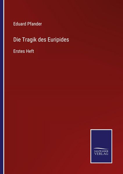 Produktbild: Die Tragik des Euripides