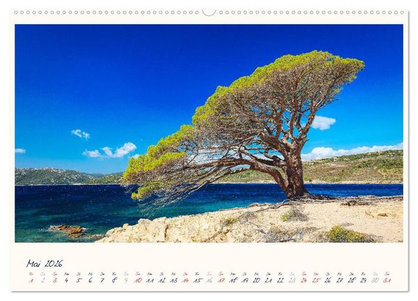 Produktbild: Korsika - Traumhafte K&uuml;sten am Mittelmeer (hochwertiger Premium Wandkalender 2026 DIN A2 quer), Kunstdruck in Hochglanz