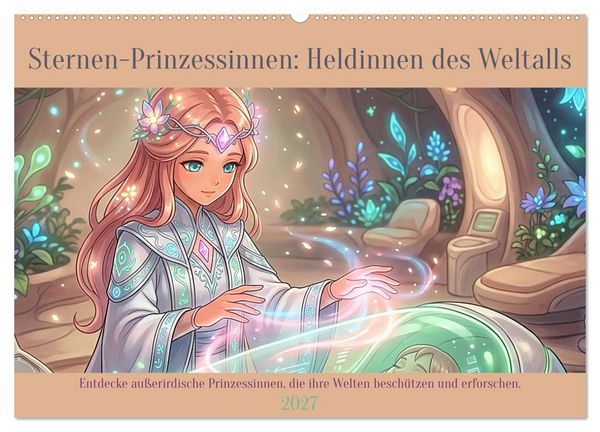 Produktbild: Sternen-Prinzessinnen: Heldinnen des Weltalls (Wandkalender 2027 DIN A2 quer), CALVENDO Monatskalender