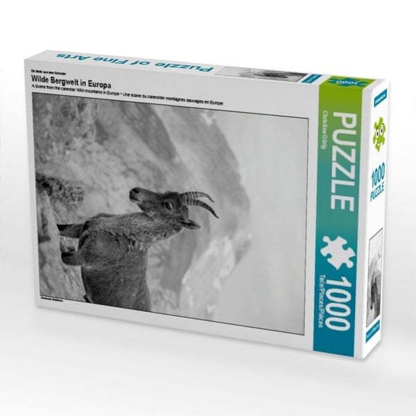 CALVENDO Puzzle Ein Motiv aus dem Kalender Wilde Bergwelt in Europa | 1000 Teile Lege-Größe 64x48cm Foto-Puzzle für glückliche Stunden