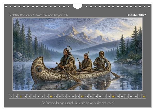 Produktbild: Klassiker des Abenteuers (Wandkalender 2027 DIN A4 quer), CALVENDO Monatskalender