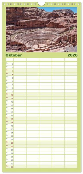 Produktbild: Familienplaner 2026 - Petra Impressionen mit 5 Spalten (Wandkalender, 21 x 45 cm) CALVENDO