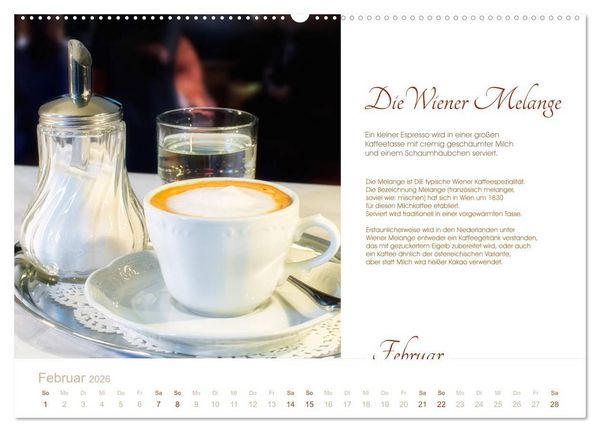 Produktbild: Wiener Kaffeerezepte (hochwertiger Premium Wandkalender 2026 DIN A2 quer), Kunstdruck in Hochglanz