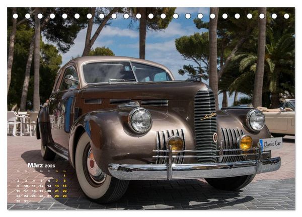 Produktbild: Classic Autos (Tischkalender 2026 DIN A5 quer), CALVENDO Monatskalender