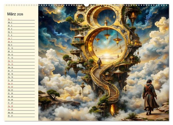 Produktbild: Flucht ins Wunder (Wandkalender 2026 DIN A2 quer), CALVENDO Monatskalender