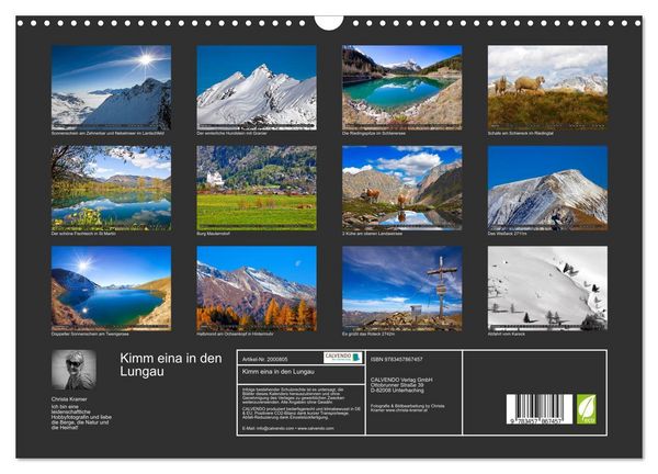 Produktbild: Kimm eina in den Lungau (Wandkalender 2026 DIN A3 quer), CALVENDO Monatskalender