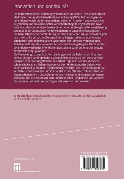 Produktbild: Innovation und Kontinuit&auml;t