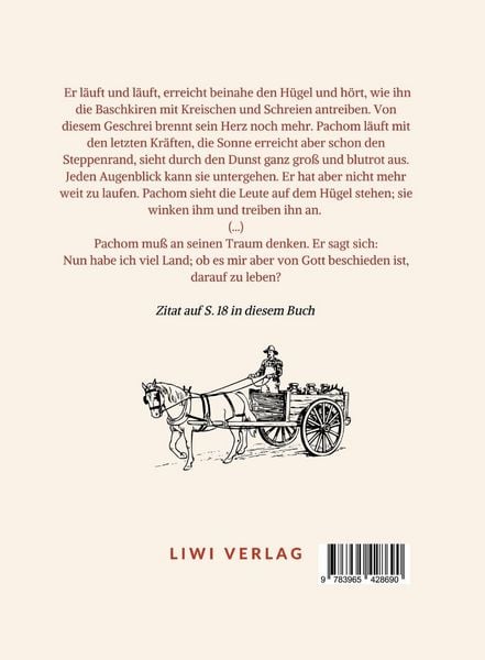 Produktbild: Leo Tolstoi: Wieviel Erde braucht der Mensch? Neuausgabe